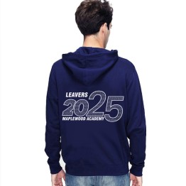 Leavers 2025 Maplewood Academy High School Graduate Hoodie Banner Design Stars & Stripes Hood